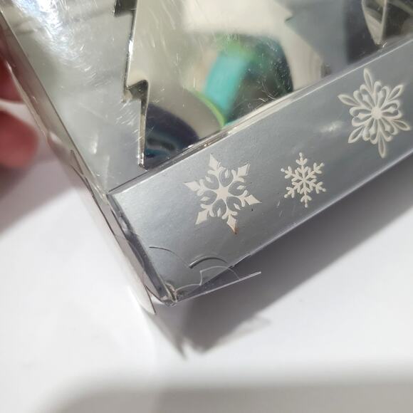 Pier 1 Imports Set of 4 Silver Christmas Tree Place Card Holders w/ Cards NEW - Picture 7 of 8